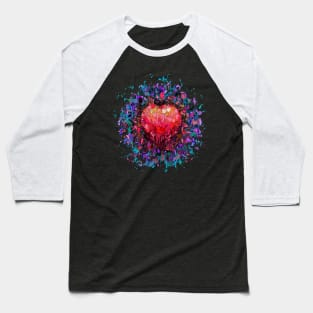 Heart explosion Baseball T-Shirt